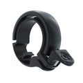 Knog Oi Classic Fahrradklingel, matt schwarz, für Lenker 23,8-31,8mm, stilvolles Design für City- und Trekkingräder.