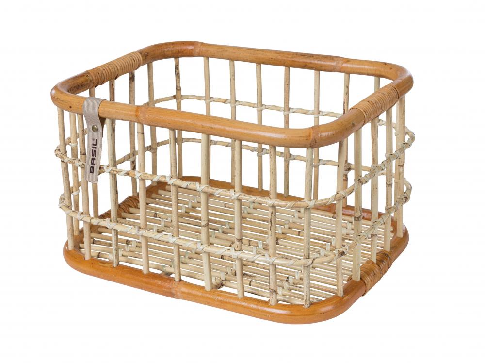 Basil Green Life Rattan L Fahrradkorb 30 Liter natur