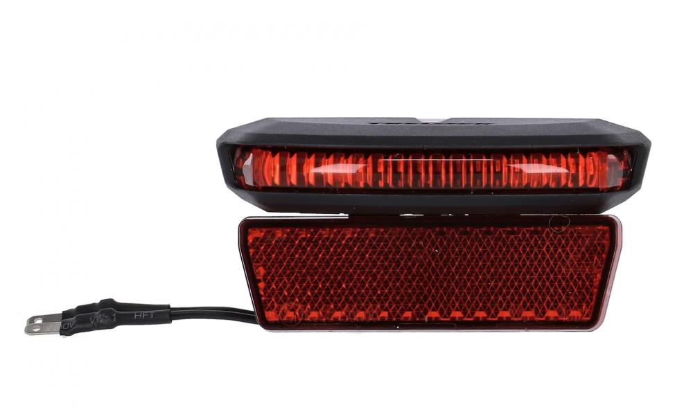 Trelock LS 654 COB Line E-Bike-Rücklicht mit Bremslichtfunktion, COB-LEDs, Multi-Lens-Technologie, 612V, 50mm Montage, StVZO-zertifiziert, 600m Sichtbarkeit