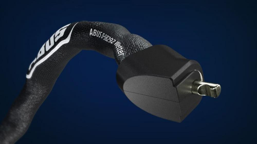 ABUS Yardo 7807F/110 Kettenschloss 110 cm Fingerabdrucksensor, Ø7 mm, Sicherheitslevel 8, IP66/IP68