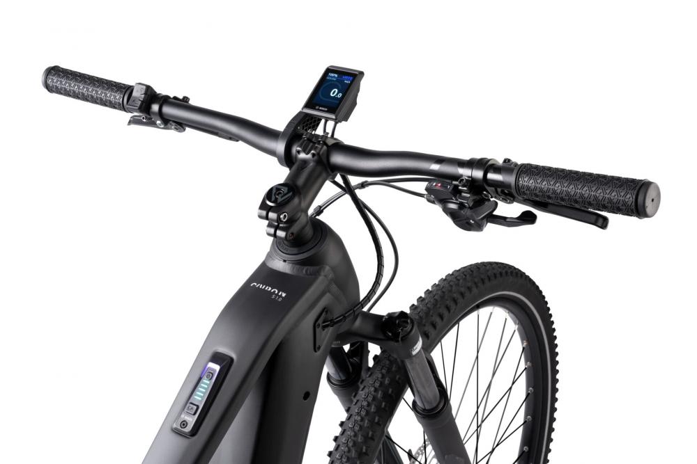 CONWAY Elektro-MTB Hardtail "Cairon S 1.0" (#1), Diamant, 29", black matt / light grey matt, 9-Gang SHIMANO "Cues", 53 cm / XLnnDas Elektro-MTB Hardtail besteht aus einem Aluminiumrahmen. Die Federgabel bietet einen Gabelfederweg von 120 mm. Der Antrieb e