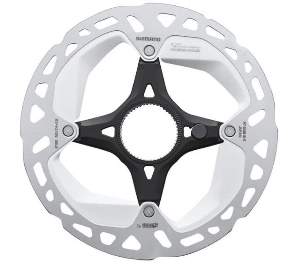 Shimano E-Bike Bremsscheibe RT-EM810 Ø 160 mm silber - starke Performance für E-MTB & Trekking