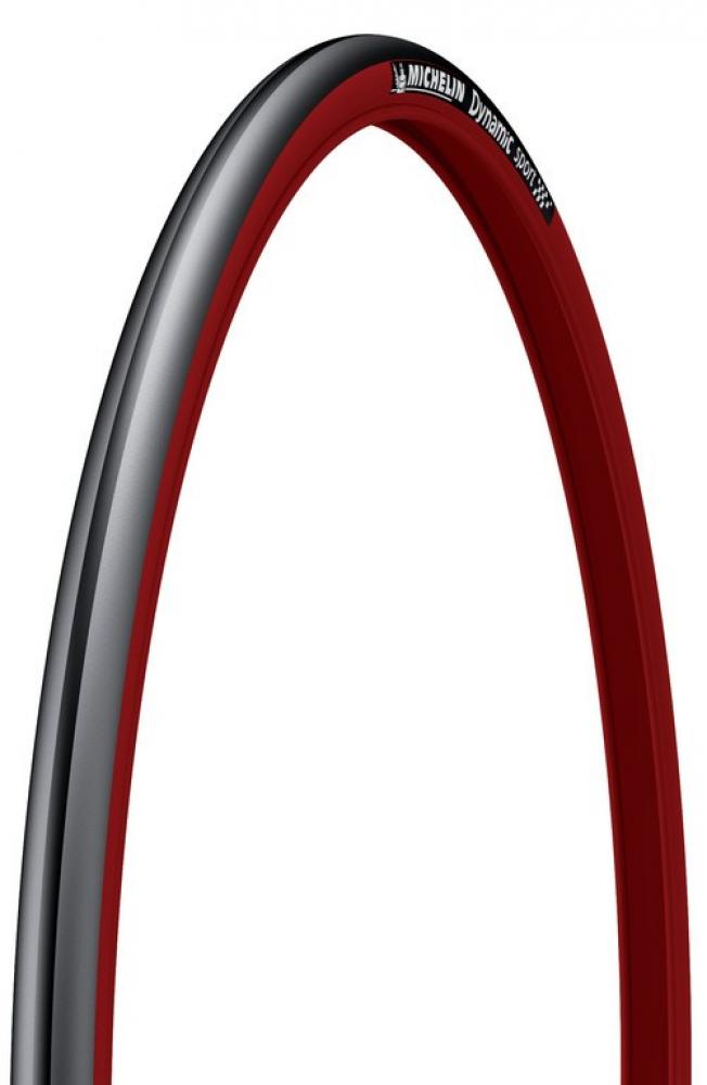 Michelin Reifen Dynamic Sport 28x0.90 Zoll 23-622 schwarz-rot Drahtreifen für das Rennrad.