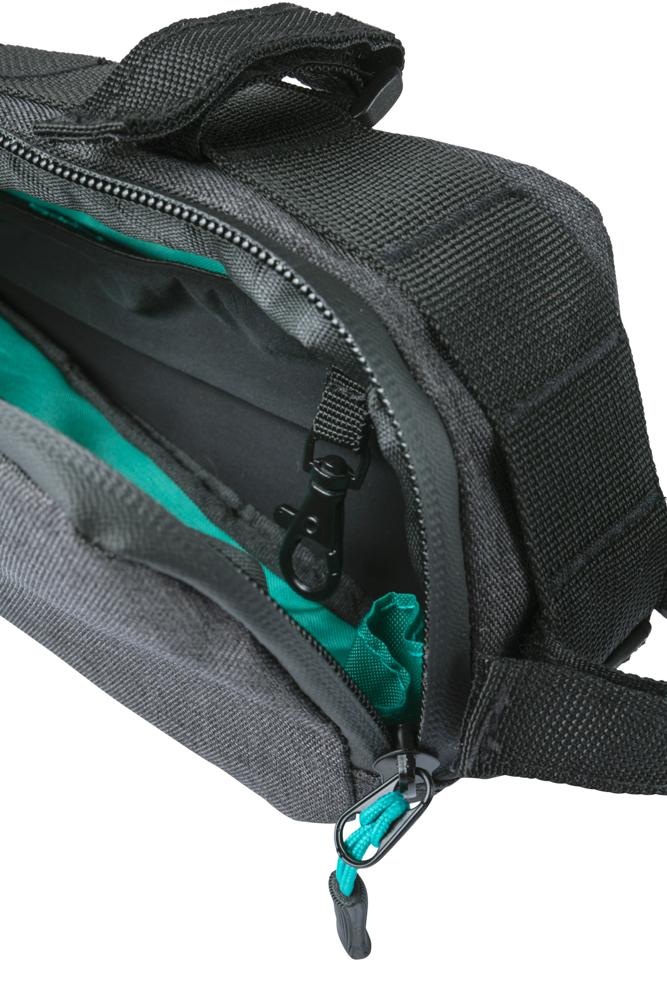 Basil Discovery 365D Rahmentasche M schwarz melee 1,8L, 29x7x11 cm, wasserdicht, Fahrradtasche