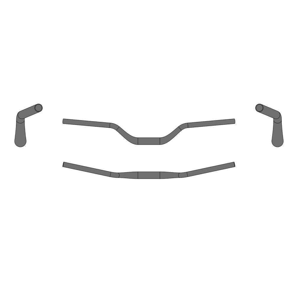 Ergotec Riser Bar 70 MTB-Lenker, Alu 6061 T6, 780mm, 70mm Rise, 12° Backsweep, schwarz matt, Safety Level 6, E-Bike-ready