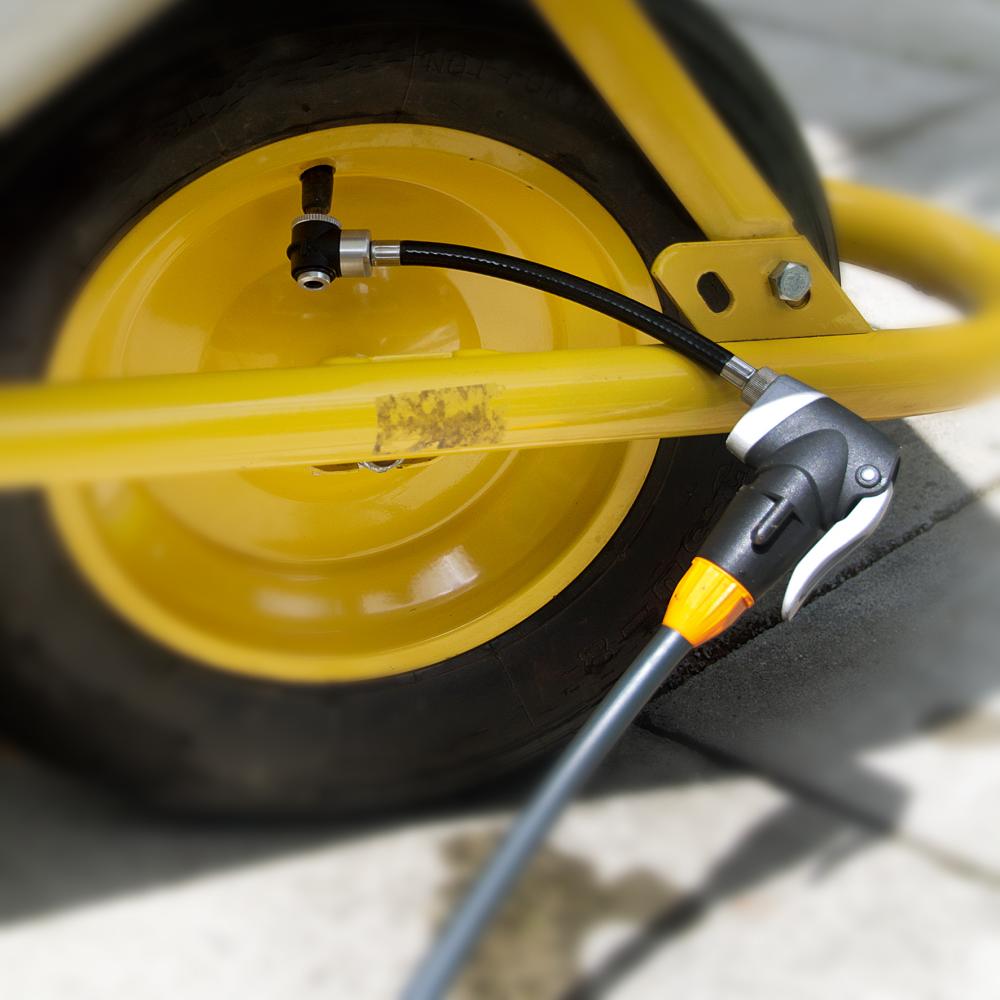 SKS Zipflinger Schlauchadapter für schwer zugängliche Ventile - kompatibel mit SV AV DV ideal für Kinderfahrräder Schubkarren Kinderwagen 175 mm Länge