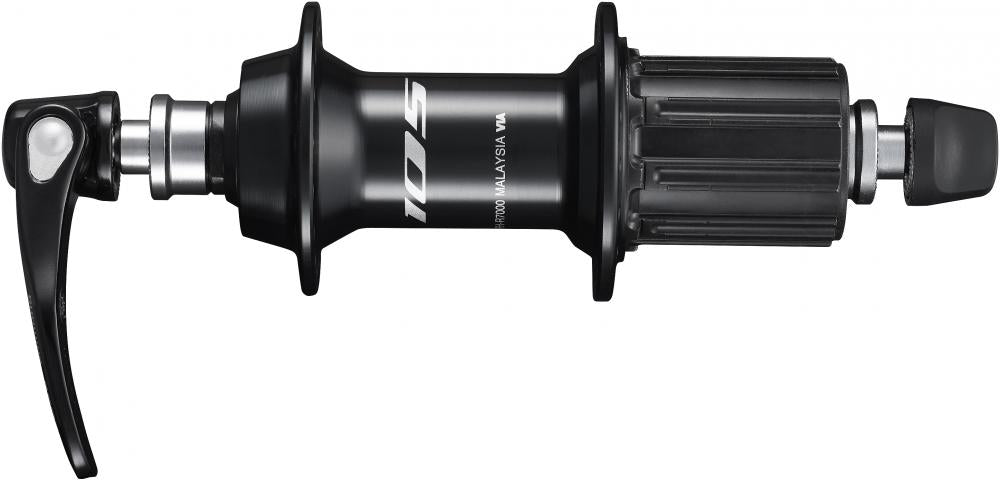 SHIMANO Hinterradnabe 105 FH-R7000 36 Loch Schnellspanner Schwarz