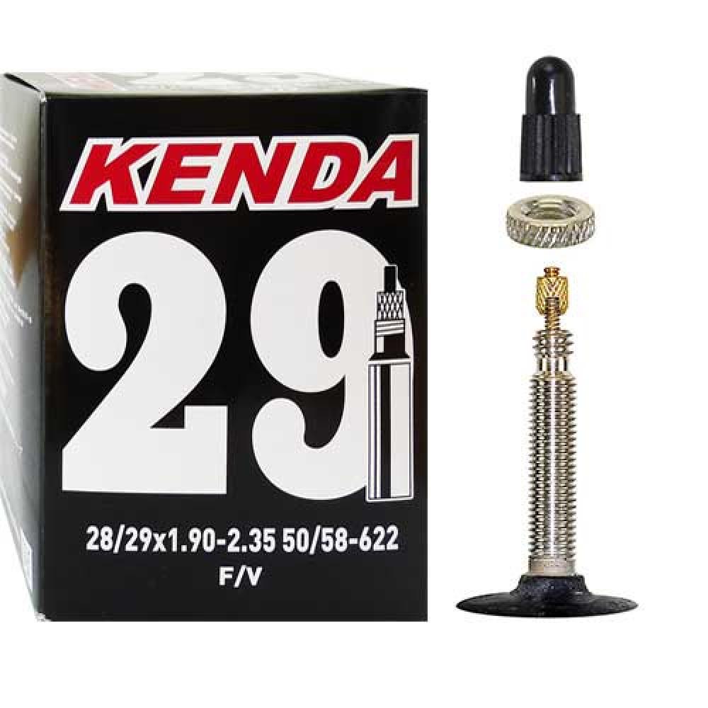 Kenda Fahrradschlauch 28/29x1.90-2.35 50/58-622 F/V, hochwertiger Butyl-Gummi, für MTB/Trekking, stabil und leicht.