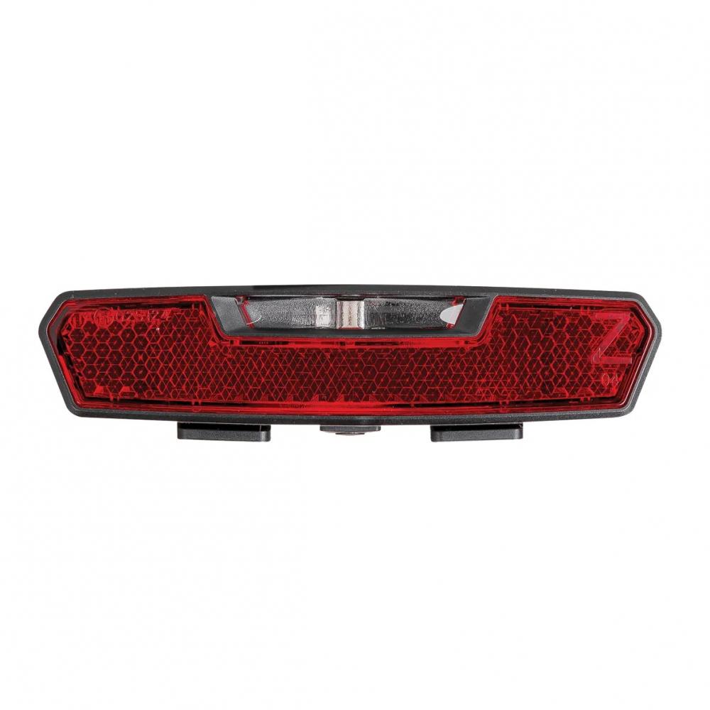 Axa Juno B schwarzes LED Batterie-Rücklicht mit rotem Reflektor für Gepäckträger, StVZO-zugelassen.