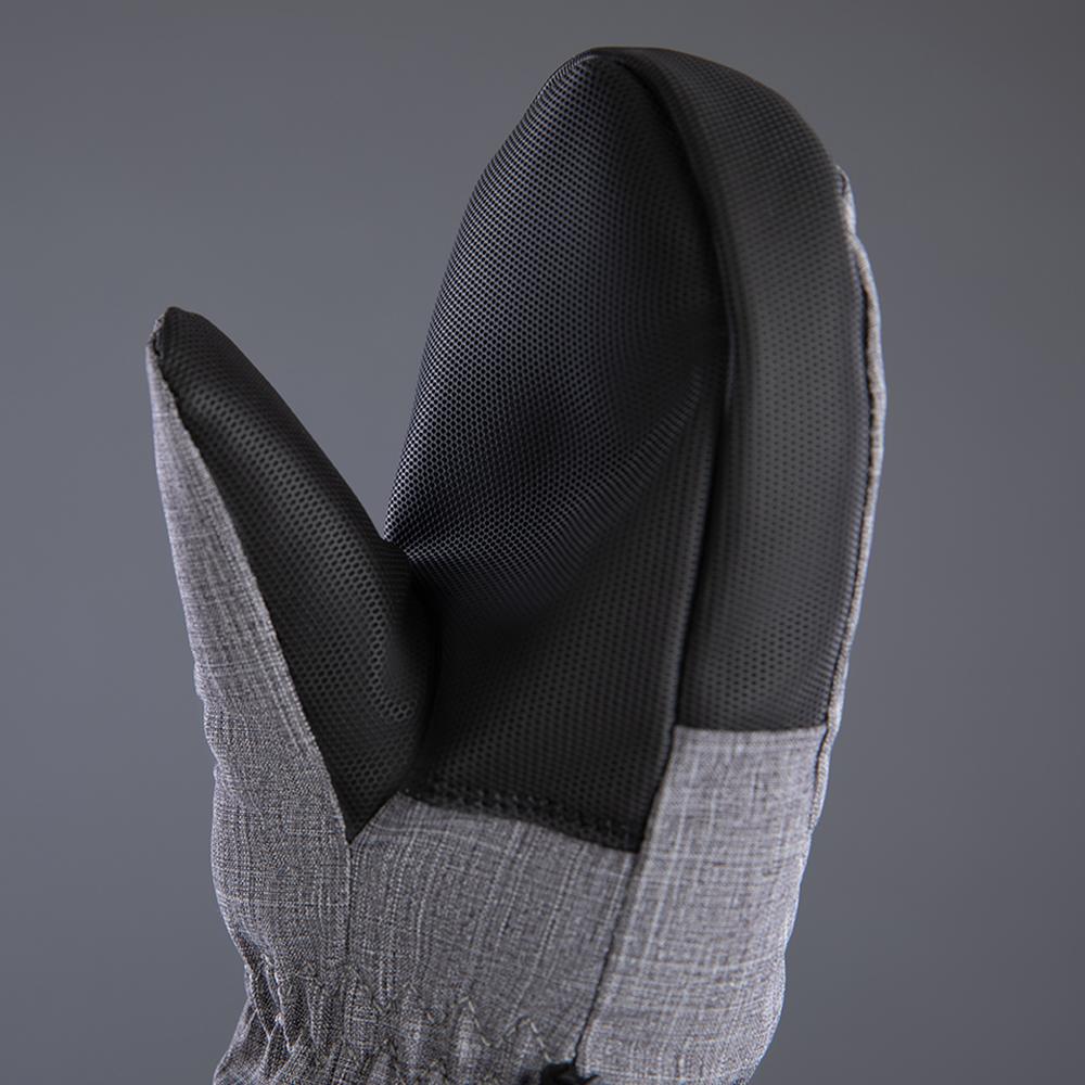 CHIBA Kids Basic Mitten - wasserdichte Kinder-Fäustlinge für Radsport, hellgrau, Gr. V