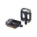 BBB MTB Plattformpedale Mount&Go 2.0 BPD-15B schwarz - Kunststoffkörper mit Metallkäfig, CrMo-Achse, Reflektoren, rutschfest