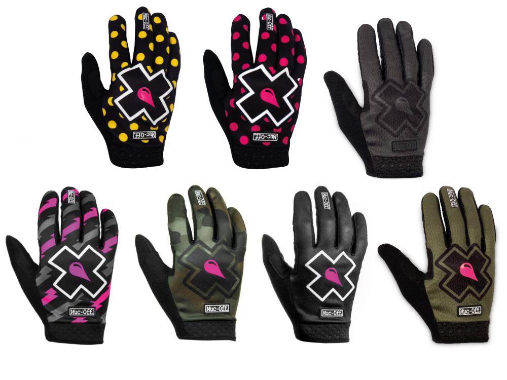 Muc Off MTB Gloves, Pink/Polka, XS