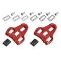 Cleats für LOOK Keo Pedal, rot, 9,0 °