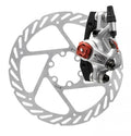 Avid BB7 MTB mechanische Scheibenbremse graphitgrau mit Bremsscheibe.