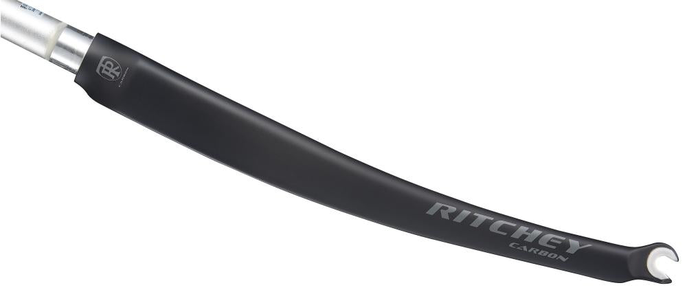 Ritchey Comp Rennrad Carbon Gabel 700C Felgenbremse matt carbon mit Ritchey Logo und QR-Ausfallende.
