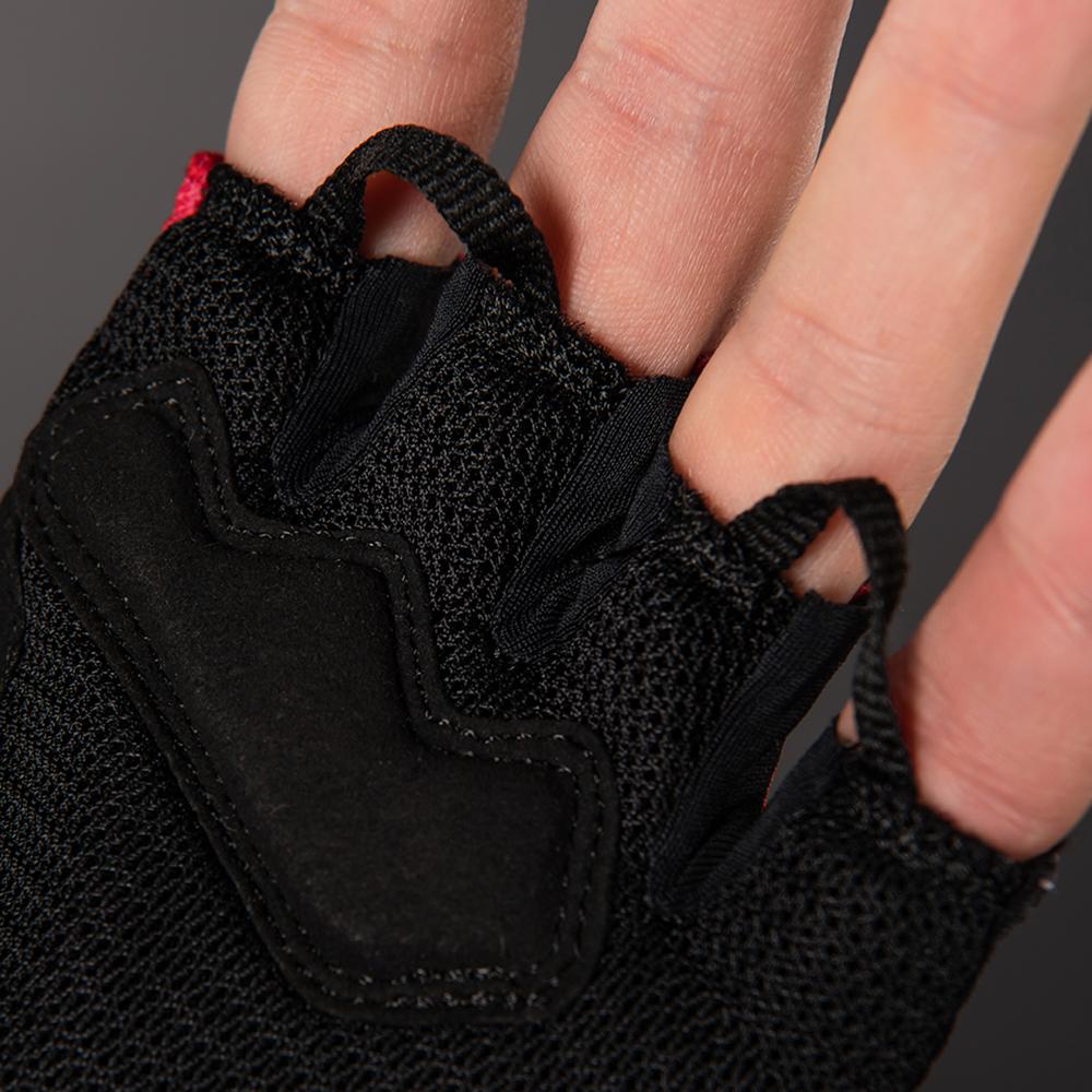 CHIBA BioXCell Air - Radhandschuhe kurz, rot, Größe M, atmungsaktiv mit Gelpolster