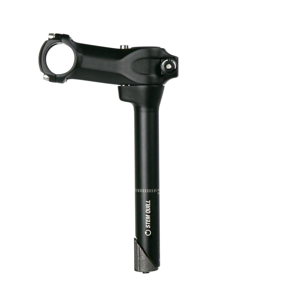 By,Schulz Vorbau Quill Twist SDS 90 mm schwarz - Alu 3D geschmiedet, Lenkerklemmung 31,8 mm Lenkerklemmung, Gabelschaftinnendurch 25,4 mm Gabelschaft, 8° Neigung, bis 80 mm Höhenverstellung