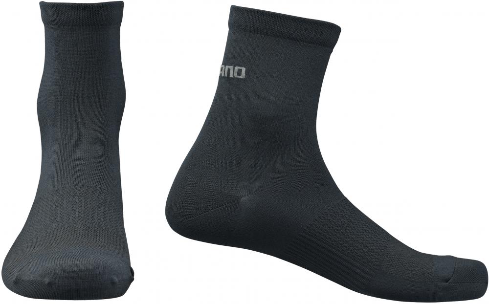 SHIMANO PERFORMANCE MID SOCKS BLACK Größe M BLACK - atmungsaktive Radsocken für maximale Performance