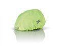 XLC Helm Regenhaube gelb unisize, schützt Fahrradhelme vor Regen, mit reflektierenden Logos.