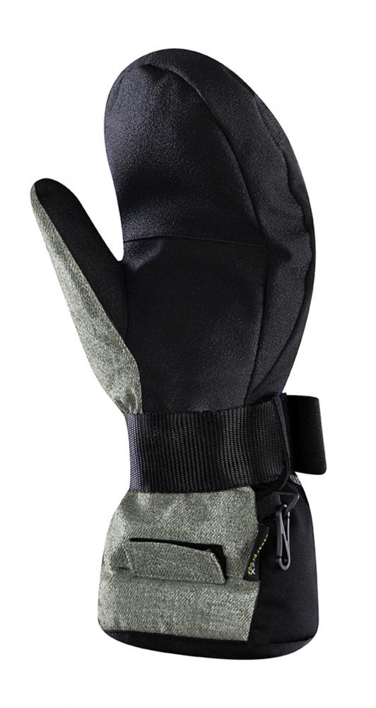 CHIBA Board Mitten - wasserdichte Radhandschuhe, Größe 7,5, olive/gold