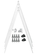 SKS V-Strebenpaar mit Secu Clip für Chromoplastics Schutzbleche, Edelstahl, 345 mm Länge, inklusive 2 Secu Clips und Zubehör, passend für P35-P65 Modelle
