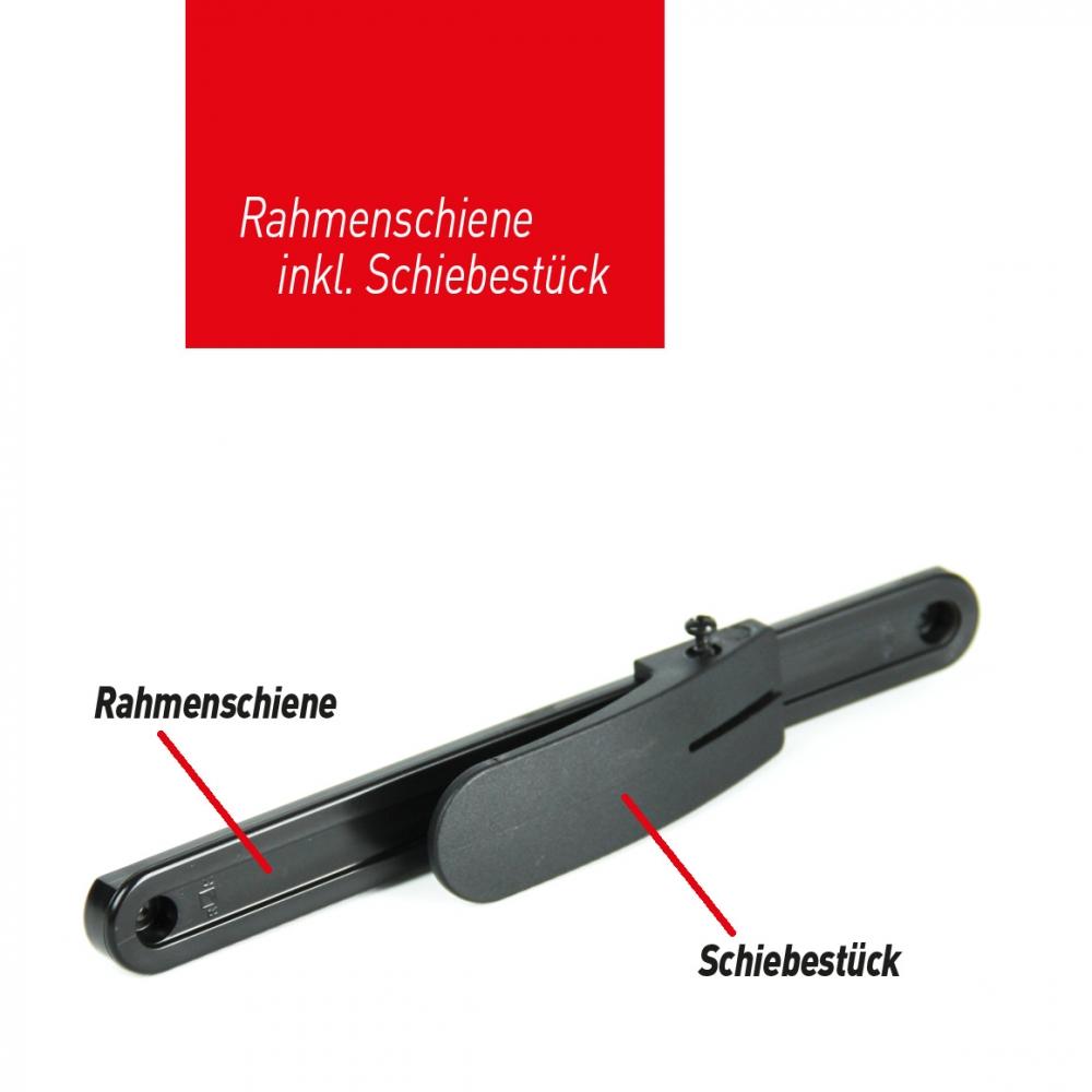 Haberland Rahmenschiene inkl. Schiebestück - stabile Befestigung in moderner Ausführung