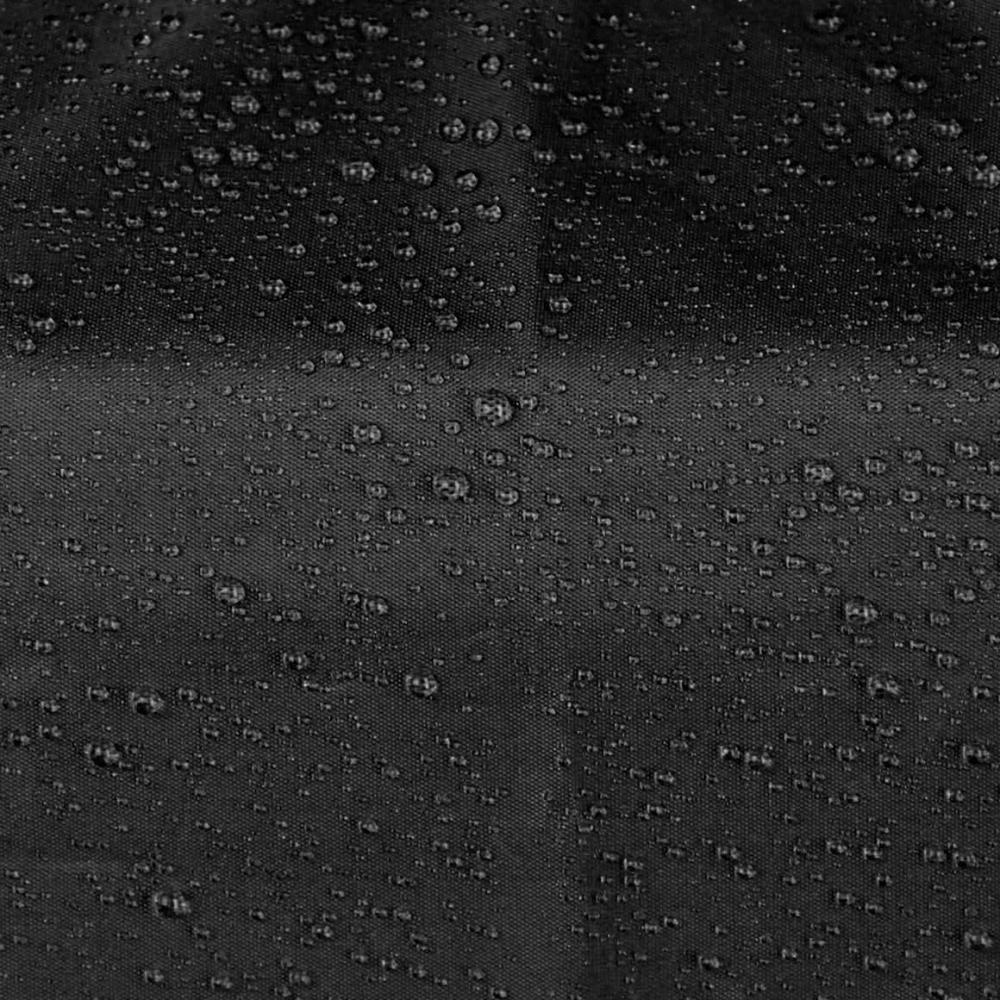 Wasserabweisender Haberland Korbeinsatz Maxi in Schwarz mit abperlenden Wassertropfen auf dem Stoff.