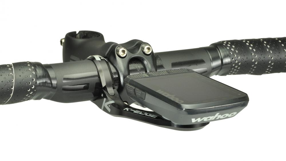 K-Edge Wahoo MAX XL Mount Computerhalter 35,0 Millimeter Lenkerklemme Aluminium Out-Front Halter schwarz für Wahoo ROAM ACE