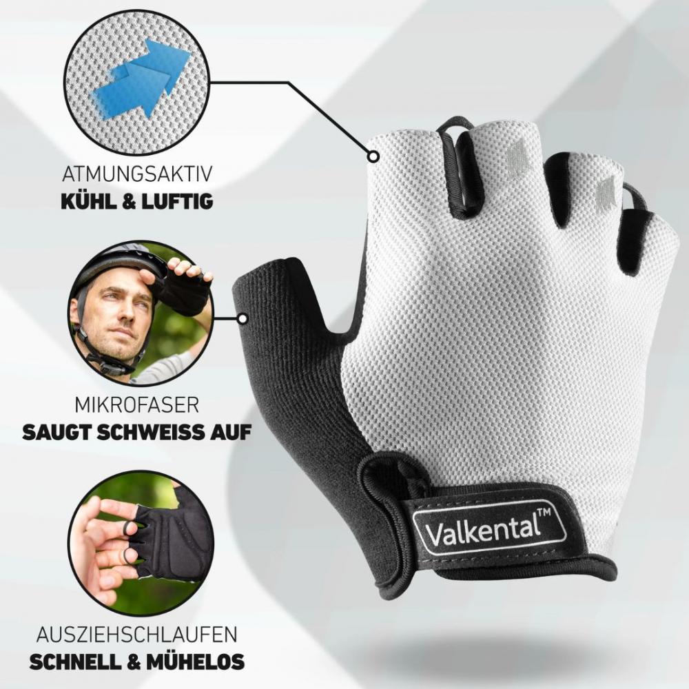 Valkental Handschuhe BikeRider Essential Gr. XS grau