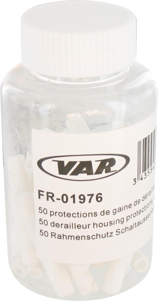 VAR 50 Stk. Rahmenschutz 4 mm Weiß - Schutzkappen für Schaltaußenhüllen