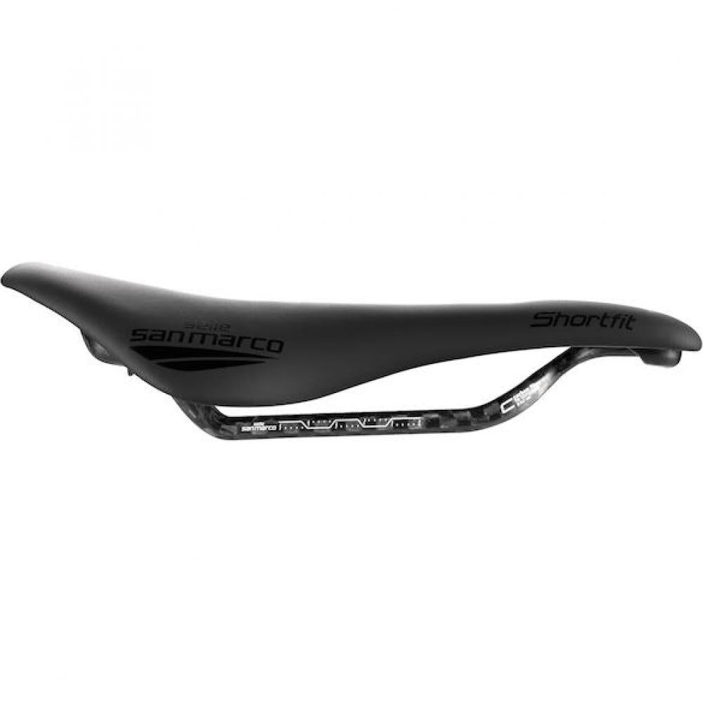 Selle San Marco Sattel Shortfit 130 Carbon FX 130 x 255 mm Schwarz - maximaler Komfort & Performance