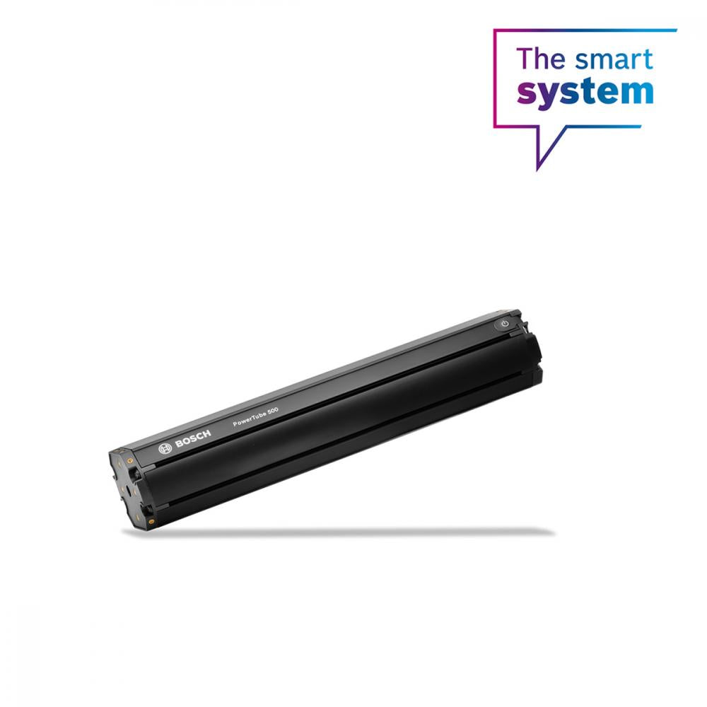 Bosch Dummy PowerTube 500 horizontal, schwarze Attrappe für optimale E-Bike-Rahmenpassform.