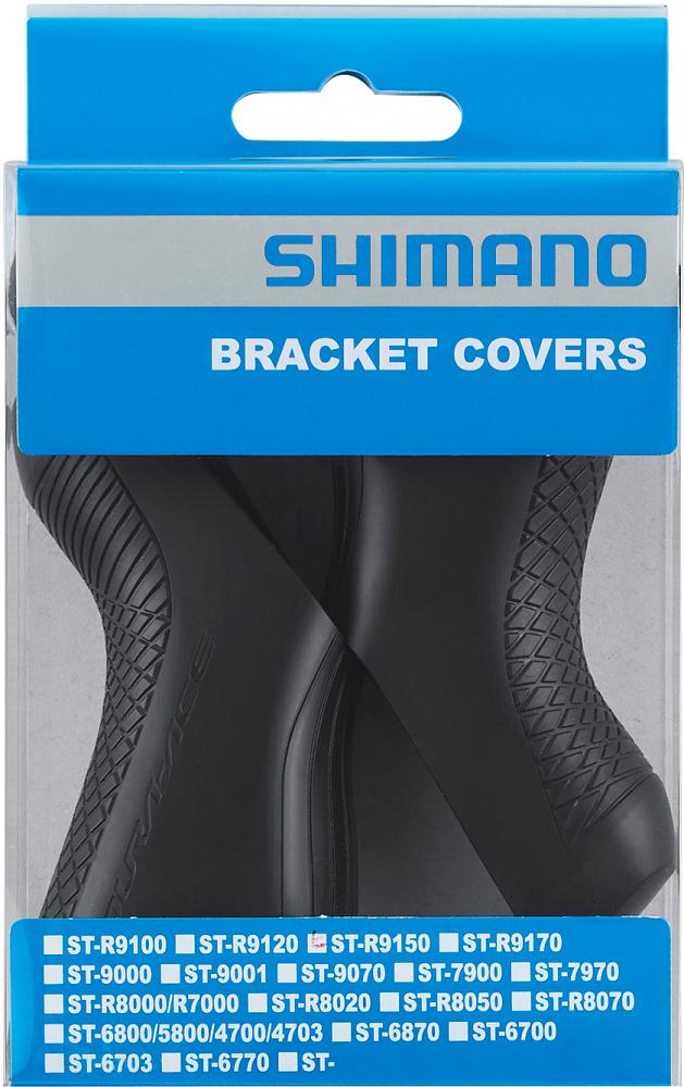 SHIMANO Griffgummi Paar ST-R9150 - ergonomische Ersatz-Hood-Gummis für STI-Hebel