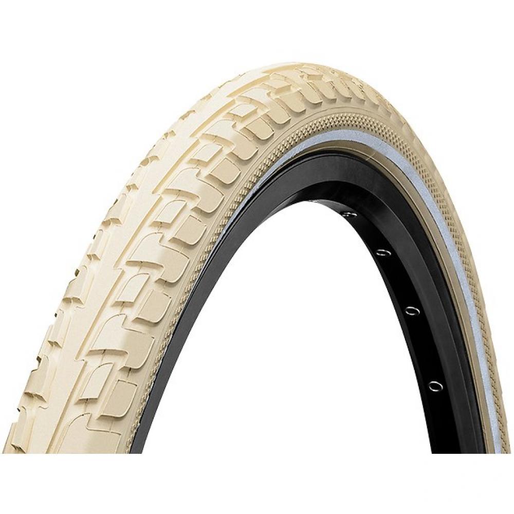 Continental Ride Tour Fahrradreifen 28x1.45" creme mit Reflexstreifen E-25 Draht.