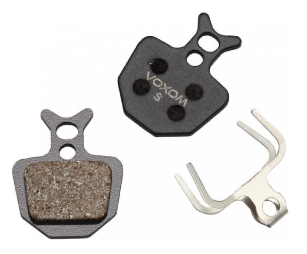 Voxom Scheibenbremsbeläge Bsc8 Formula Oro halbmetall für Fahrräder, 2 Pads und Feder.