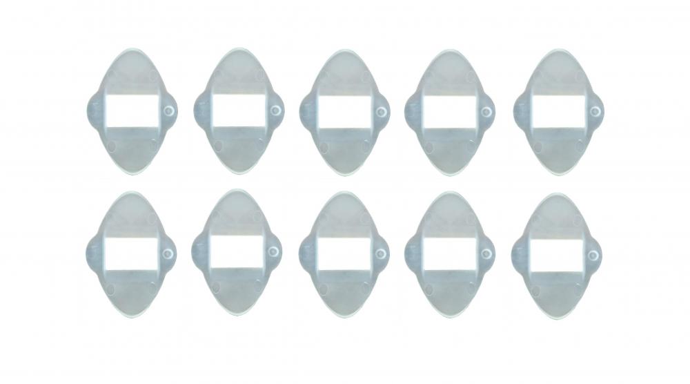 SKS 10er Set Dämpfungsgummi transparent für USC Schutzbleche Edge AL, Veloflexx, Bluemels und Primus Vibrationsschutz.