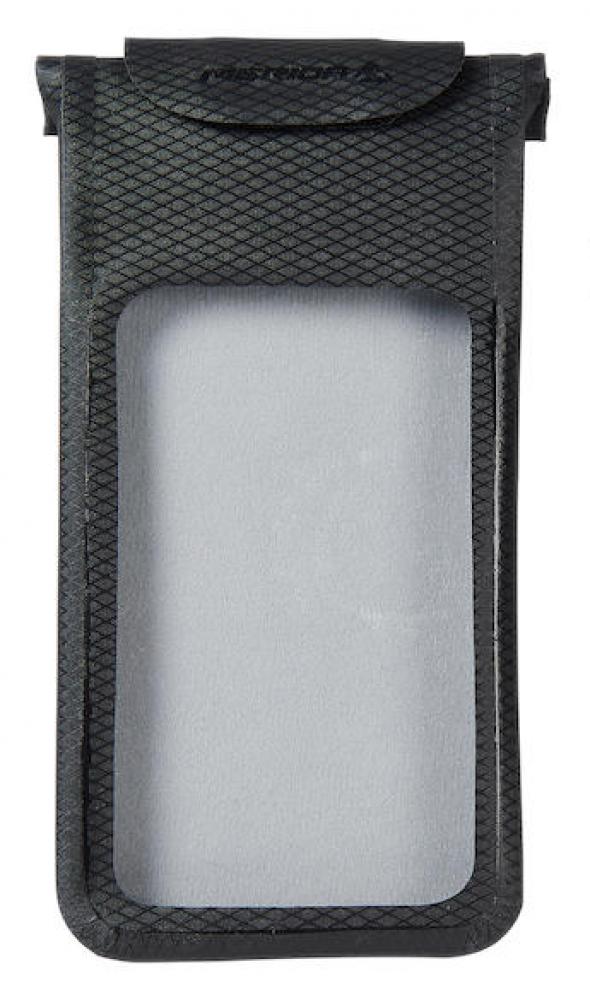 Merida wasserdichte Smartphonetasche L Schwarz mit Sichtfenster für die sichere Lenkermontage am Fahrrad.