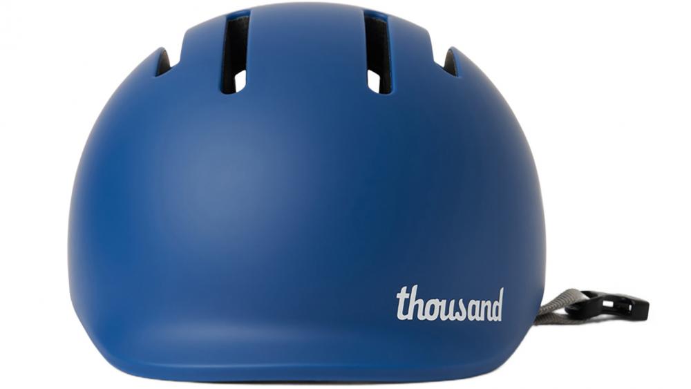 Thousand Kinderfahrradhelm Toddler Bravo Blue XXS 45-49cm - Unisize, sicherer Magnetverschluss, vegane Lederriemen