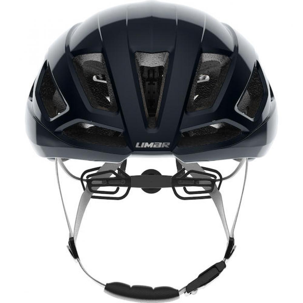 Limar Air Atlas W&B Midnight Black L Schwarz/Silber - aerodynamischer High-Performance-Rennradhelm