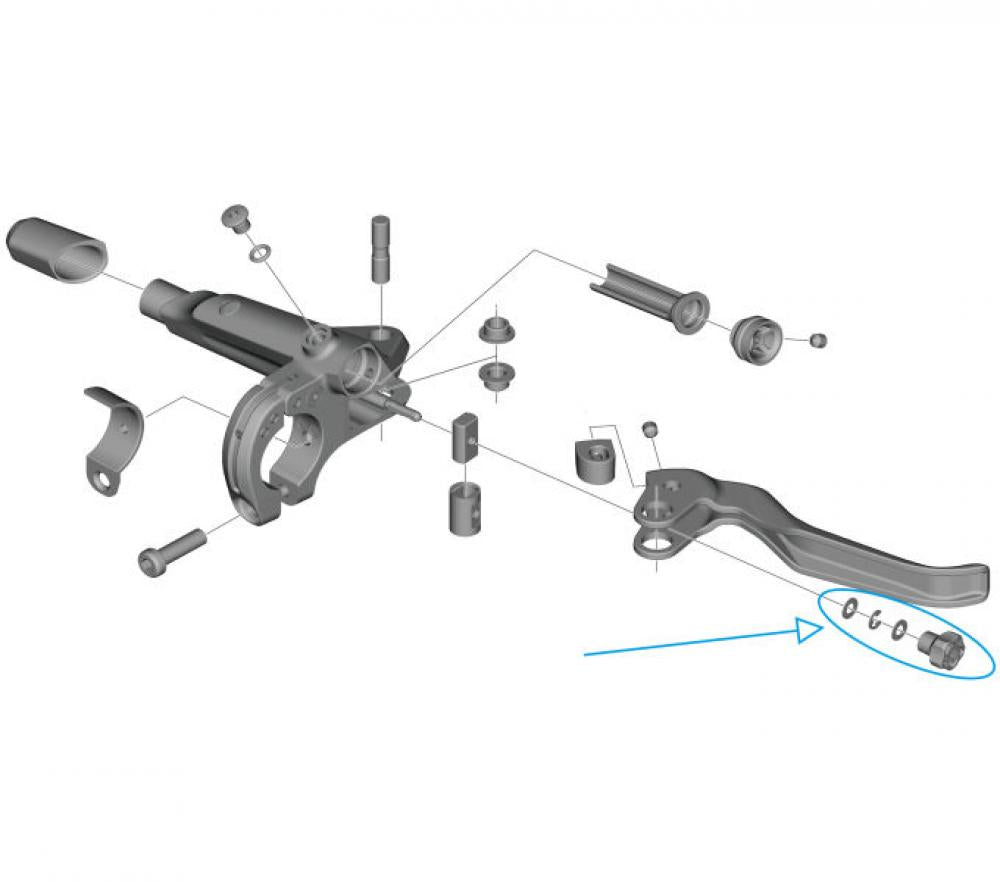SHIMANO CUES Griffweiten-Einstelleinheit Y2R098010 - für BL-U8000