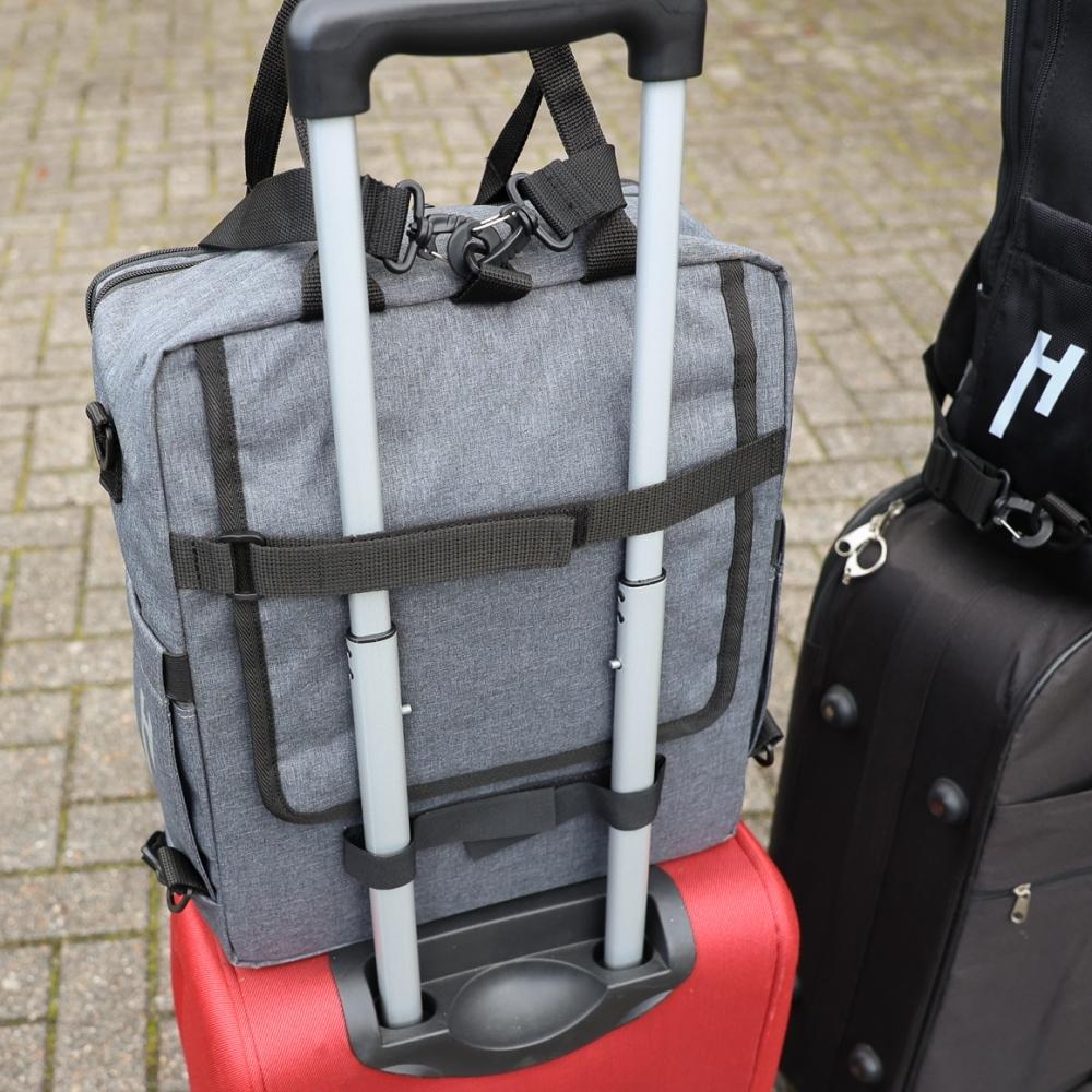 Haberland Bike-Rucksack More Than Work anthrazit - vielseitige Gepäckträger-Tasche und Rucksack