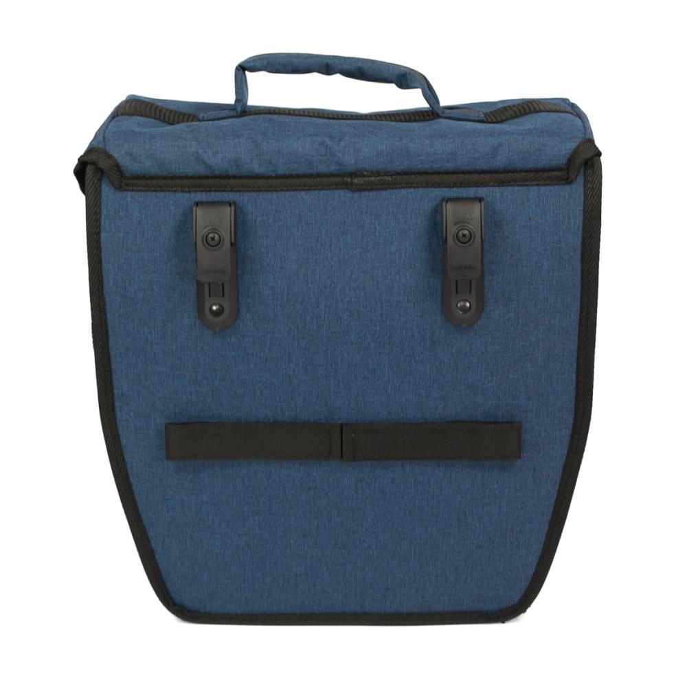 Haberland Einzeltasche 14l Basic 3.0 blau - praktische Fahrradtasche mit klappbarem Volumen