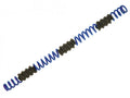 RockShox Feder 10 BOXXER COIL hart blau, eine blaue Schraubenfeder mit schwarzen, gerippten Abschnitten.