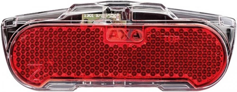 AXA Slim Steady LED Gepäckträgerrücklicht 50 mm, Standlicht, StVZO-konform, für Dynamo & 6V E-Bike, Reflektor integriert, 20 mm Bauhöhe