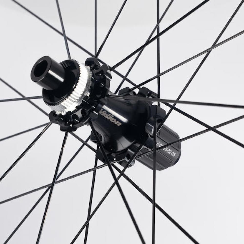 Vision Laufradsatz SC 48 i25 Disc 622x25x48 mm Schwarz - aero-starker Carbon-Allrounder