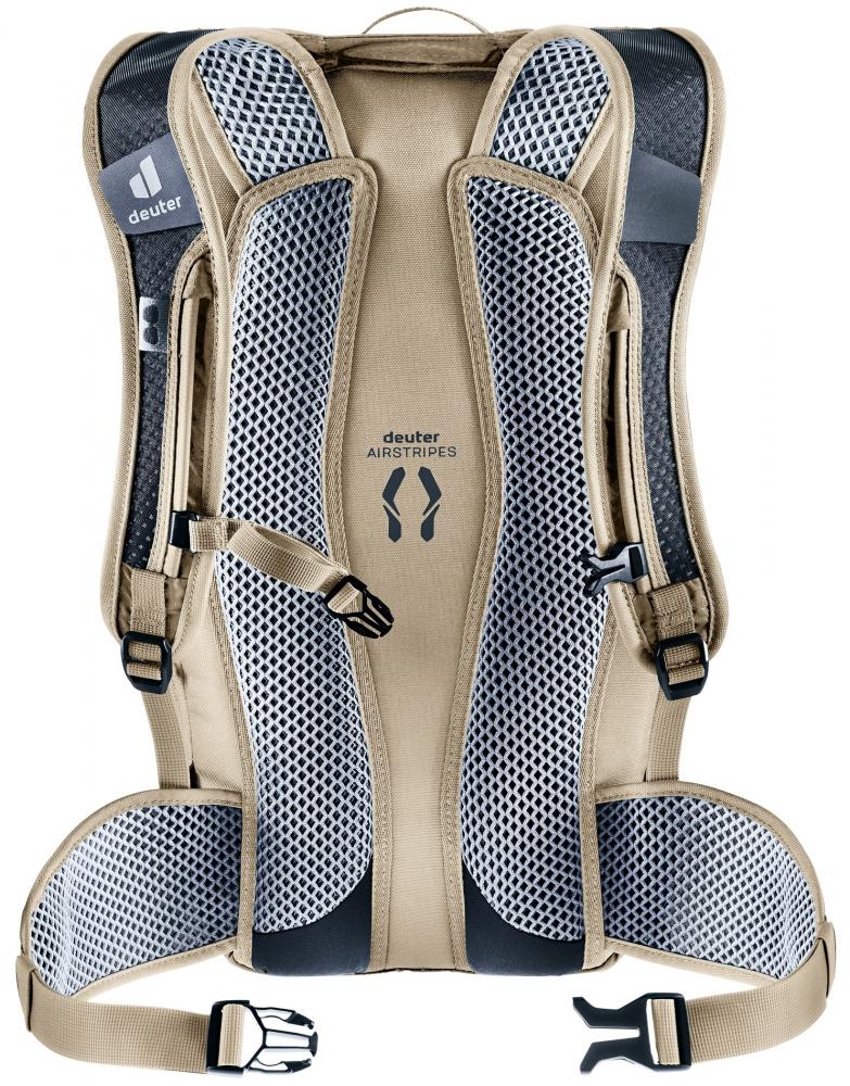 Deuter Race 16 Fahrradrucksack 16 Liter Alu-Greystone - Leichter Mountainbike-Rucksack mit Airstripes