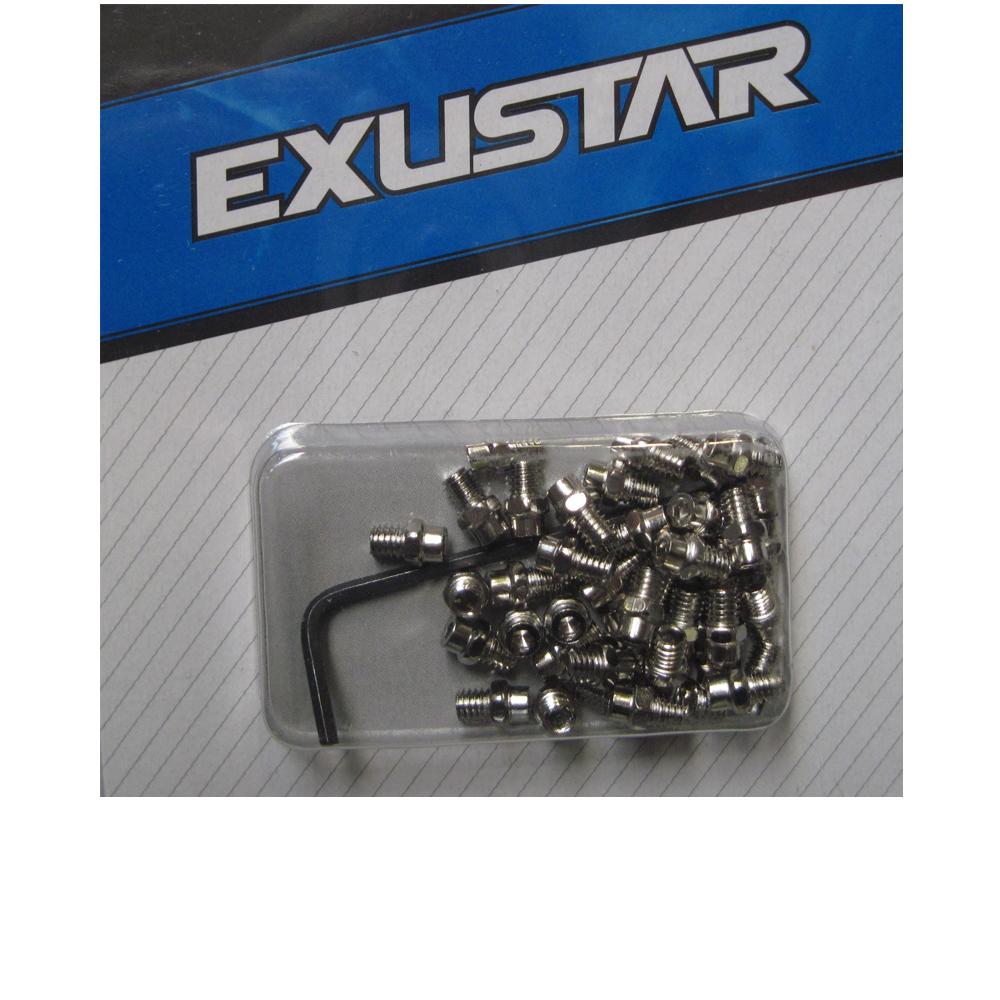 Exustar Ersatzpins für E-PB525 40 Stück silber - sicherer Grip für Flatpedals