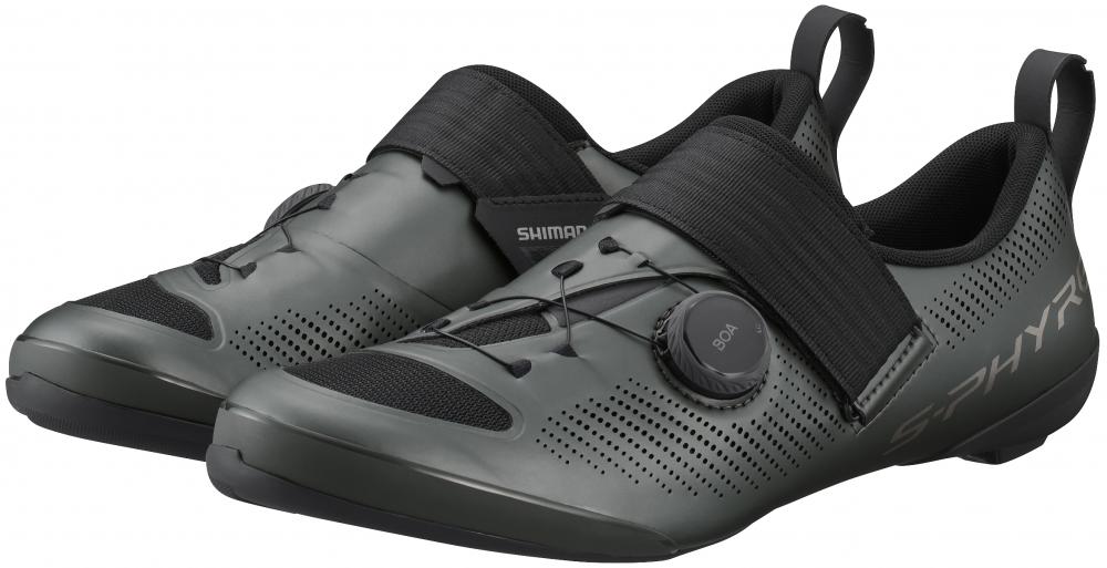 SHIMANO Fahrradschuhe TR903 Herren/Damen Road SPD-SL Fahrradschuhe Größe 48 Grau