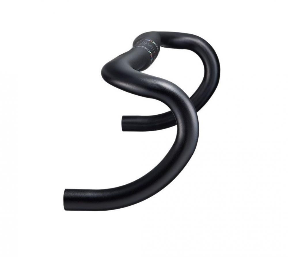 Ritchey WCS Streem Drop Lenker 31,8 mm, 46 cm Breite, 128 mm Drop, 73 mm Reach, 5° Backsweep, 2° Flare, interne Zugverlegung, kompatibel mit Shimano Di2 EW-RS910, blatte