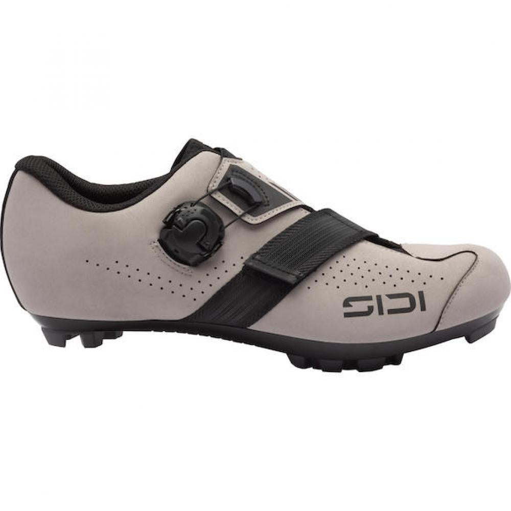 Sidi MTB AERTIS greige/black 41 Zement/Schwarz - komfortabler MTB-Schuh mit Top-Grip